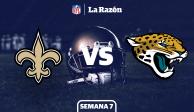 Santos y Jaguares inician con la Semana 7 de la NFL.