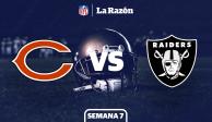 Chicago Bears y Las Vegas Raiders se enfrentan en la Semana 7 de la NFL