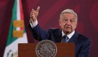 El Presidente López Obrador, en conferencia de prensa, ayer.