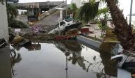 El fenómeno natural dejó daños en las principales vías de acceso a Acapulco.