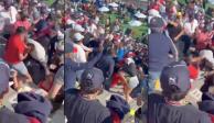Aficionados pelean en el Gran Premio de México F1