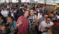 Alfa González y la senadora Xóchitl Gálvez, el pasado sábado.