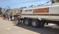 Trabajos de supervisión para dotar agua potable a la población de Acapulco.