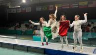 Nataly Michel, Denisse Hernández y Melissa Rebolledo ganaron bronce en esgrima y con ello México llegó a 100 medallas en los Juegos Panamericanos 2023.
