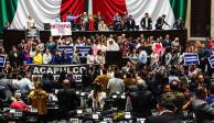 Diputados de Morena batean propuestas de la oposición para la reconstrucción de Acapulco.