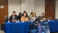 Integrantes del Inai en las insntalaciones de la Comisión Interamericana de Derechos Humanos.