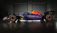 El monoplaza de Checo Pérez y Max Verstappen para el Gran Premio de Las Vegas de F1.