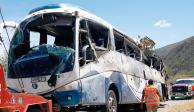 El autobús donde viajaban los indocumentados el 6 de ocubre.