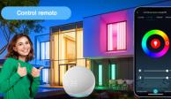 Con los focos inteligentes puedes personalizar la iluminación de tu hogar.
