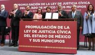 Delfina Gómez Álvarez promulga ley para favorecer la armonía de los mexiquenses.
