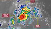 Tormenta tropical Ramón, en imagen satelital.