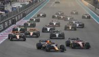 La largada del Gran Premio de Abu Dhabi de Fórmula 1