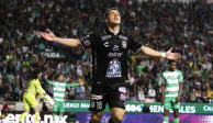 Federico viñas, ex del América, celebra un tanto con el León, ayer ante los Guerreros.