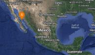 Temblor hoy en Guaymas. Se registra sismo magnitud 4.9.