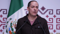 El titular de la ADIP, José Antonio Peña Merino, en conferencia de prensa.