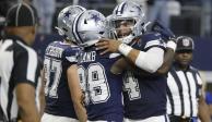 Jugadores de los Cowboys festejan un touchdown en un partido de la actual campaña de la NFL.