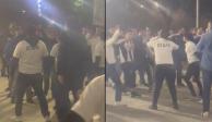Aficionados del Monterrey pelean afuera del Estadio BBVA