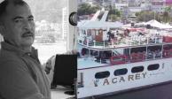 El cuerpo de Castro de La Paz quedó cerca del Club de Yates en Acapulco, abajo de una embarcación