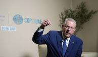 Al Gore, habla con la AP en la COP 28 ayer en Dubái, EAU.