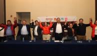 Morena, PT, Verde, Nueva Alianza Puebla y Fuerza por México, van en coalición para 2024, anuncia Alejandro Armenta.