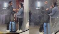 Adal Ramones y Poncho de Nigris pelean en el aeropuerto