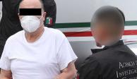 En la imagen César Duarte, quien la víspera fue trasladado a un hospital para revisión médica, el día que fue extraditado de EU a México