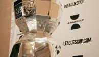 El trofeo de la Leagues Cup, que en su primera edición fue conquistado por el Inter Miami de la MLS.