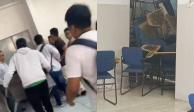 Violencia en Ecuador. Estudiantes se refugian en salones ante ingreso de grupos armados.