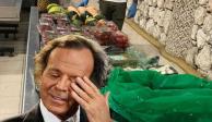 A Julio Iglesias le confiscan kilos de frutas y verduras en el aeropuerto (VIDEO)