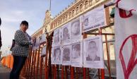 Protesta de colectivos de búsqueda frente a Palacio Nacional, el pasado 11 de enero.