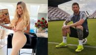 ​La modelo brasileña Janaina Prazeres sorprendió a Lionel Messi con un increíble regalo en una revista para caballeros