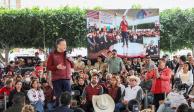 Julio Menchaca, gobernador de Hidalgo, indicó que en las Rutas de la Transformación Gobierno en Movimiento, se destinaron más de 114 millones de pesos en obras.