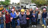Alcalde de Coyoacán Giovani Gutiérrez Aguilar comienza trabajos de reencarpetamiento