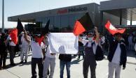 Huelga de trabajadores de Audi.