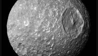 Mimas, la luna que recuerda a la Estrella de la Muerte de Star Wars.
