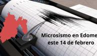 ¡Otro microsismo! Este miércoles 14 de febrero se registró un sismo de magnitud 1.6 en Naucalpán.