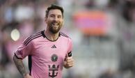 Lionel Messi festeja un tanto con el Inter Miami en la MLS.