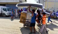 Posponen la entrega de enseres en Acapulco y Coyuca de Benítez.