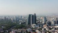 Aspecto de la contaminación en la Ciudad de México, ayer.