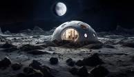 La NASA planea construir casas y laboratorios en la superficie lunar.
