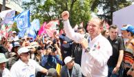 El candidato a la Jefatura de Gobierno, Santiago Taboada se comprometió mejorar el transporte en Cuajimalpa.