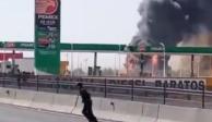 VIDEO: pipa de gas explota cerca de gasolinera en Zumpango, Edomex.