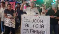 Vamos a emprender acciones legales: Taboada sobre agua contaminada en Benito Juárez.
