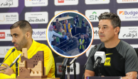 Abderrazak Hamdallah es golpeado por un aficionado del Al-Ittihad en la Supercopa de Arabia