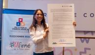 Libia Dennise García Muñoz Ledo firma compromisos por el futuro de Guanajuato.