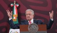 Andrés Manuel López Obrador, presidente de México, ofrece su conferencia de prensa este jueves 9 de mayo del 2024, desde Palacio Nacional, en CDMX.