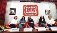 De izq. a der.  Ángélica Abelleyra, Ruth Alejandra López, Consuelo Sáizar y Adriana Malvido.