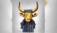 Cabezas de toro de la antigua ciudad de Ur, en Iraq, donde se desarrolla la trama de Gilgamesh.