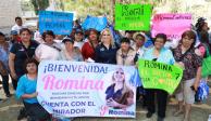 Promete Romina Contreras aumentar la fuerza de la policía para reforzar seguridad en Huixquilucan.