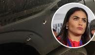 La candidata a la alcaldía Cuauhtémos sufrió un atentado a bordo de su camioneta.